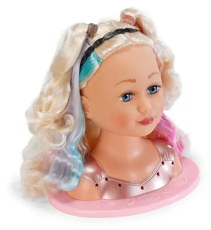 ZAPF CREATION Stylingová hlava BABY born Duhová / Make-up a česání / od 3 let / Plast