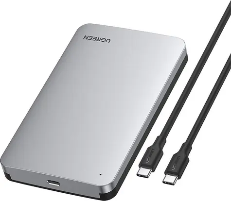 Ugreen 70499 šedá / Externí pouzdro pro disk 2.5" / HDD & SSD / USB-C 3.2 Gen 2 / SATA III