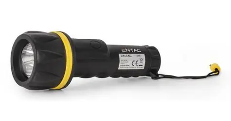 Entac Svítilna 2D černá / Svítilna / LED 1 W / 15 lm / 2x D / IP44