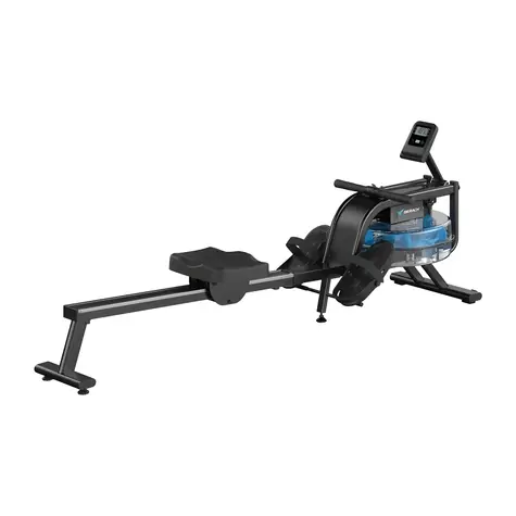 MERACH MR-R10B2 černá / Veslařský trenažér / Vodní odpor / Nádrž 15 l / LCD displej / Aplikace