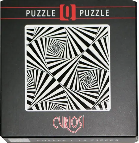 CURIOSI Čtvercové puzzle Q Shimmer: Iluze V / 79 dílků / 12,5 × 12,5 cm