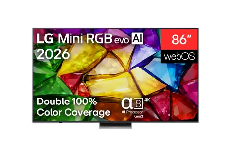 86" LG 86MRGB87B3B / Televize / 4K / Mini RGB evo / Smart TV