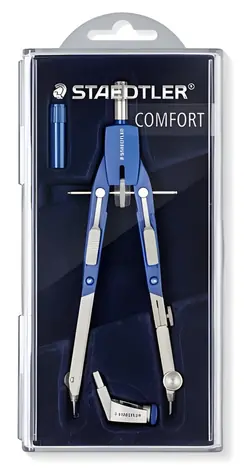 Staedtler Mars Comfort 552 / Kružítko / sada 3 ks / kovová základna bez niklu / průměr do 360 mm