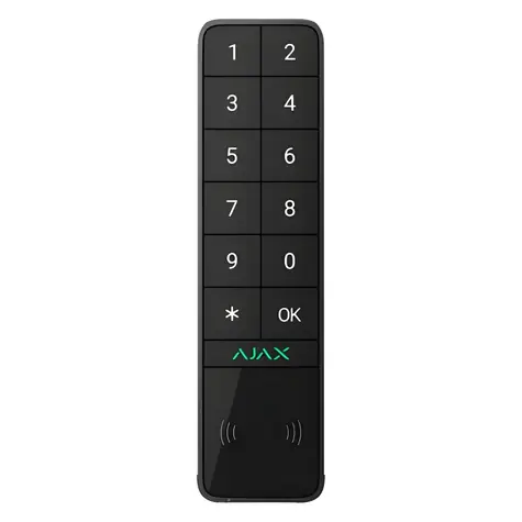 AJAX KeyPad Outdoor Jeweller (8EU) ASP černá / Bezdrátová klávesnice / venkovní / mechanická / dosah 1700 m