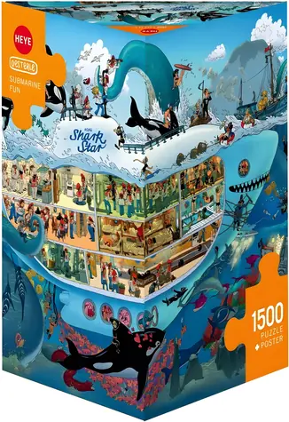 HEYE Puzzle Zábava v ponorce / 1500 dílků / 80 × 60 cm