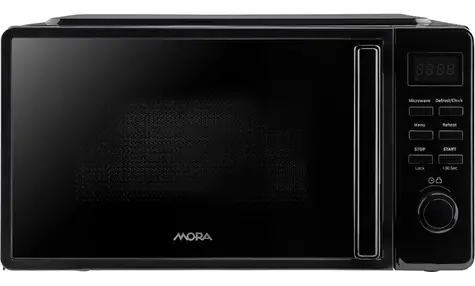 MORA MT323B černá / Mikrovlnná trouba / 700 W / 20 l / elektronické ovládání