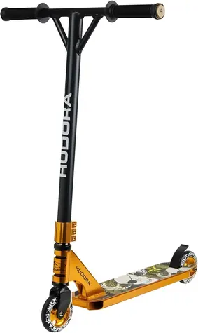 HUDORA Kaskadérská koloběžka XR-25.1 zlatá/černá / Nosnost 100 kg / Od 10 let / Hliníkový rám