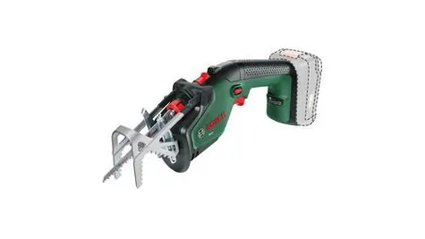 BOSCH Keo zeleno-černá / Aku prořezávací pila / 18V / řezná kapacita 8 cm / meč 150 mm / bez aku a nabíječky
