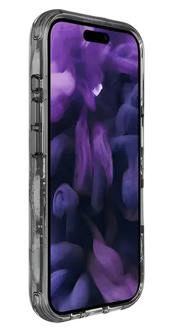 LAUT Crystal Matter X černá / Ochranný kryt / iPhone 16 Plus / MagSafe / průhledný
