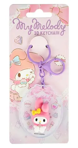 BLUE SKY STUDIOS Přívěsek na klíče Sanrio My Melody 3D / 3D figurka / Akryl / Klip