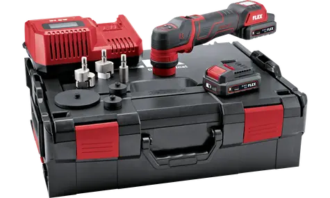 FLEX PXE 80 12-EC/2.5 SET / Aku excentrická leštička / 12 V / 2x2.5Ah / L-BOXX