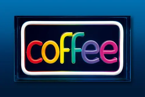 Activejet AJE-NEON COFFEE vícebarevná / LED neonový nápis / USB / 5V / interiér