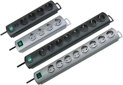 Brennenstuhl Primera šedá / Prodlužovací kabel / 10 zásuvek / 2 spínače / 2 m / 3500 W