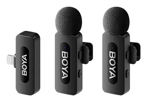Boya BY-V2 V2.0 2TX+1RX / Bezdrátový mikrofonní systém / 2x vysílač / 1x přijímač