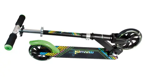 MUUWMI Koloběžka Neon / Hliníková / 180 mm PU kolečka / nosnost 100 kg / skládací