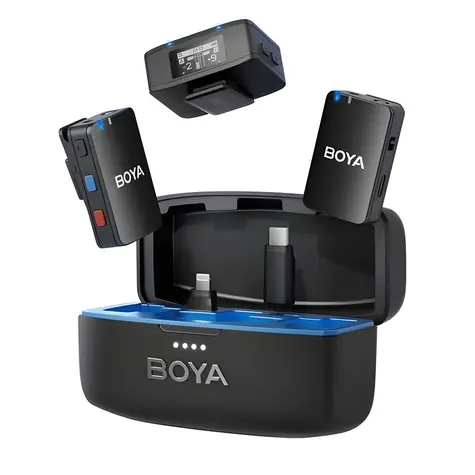 BOYA BOYAMIC 1 (1TX+3RX) / Bezdrátový mikrofonní systém / 1x vysílač / 3x přijímač