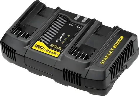 Stanley V20 SFMCB24-QW černo-žlutá / Rychlonabíječka / 18V / 4A / 2 sloty