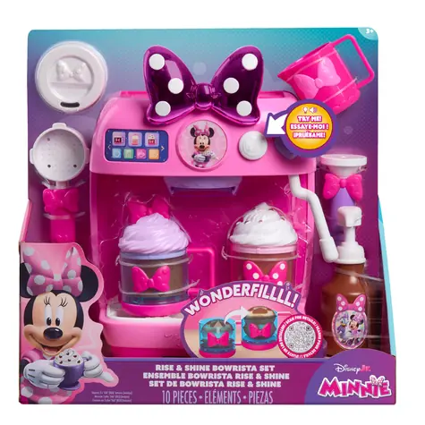 JUST PLAY Disney Junior Minnie Mouse Rise & Shine Bowrista / Dětský kávovar / se zvuky a světly / od 3 let