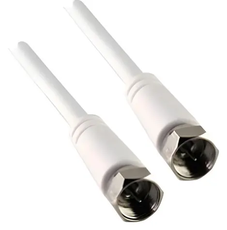 Schwaiger anténní kabel F(M)-F(M) 5 m bílá / Anténní kabel / 75 Ohm