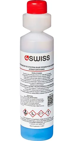 4Swiss Čistič mléčného systému 250 ml / Čistič mléčného systému / Pro automatické kávovary