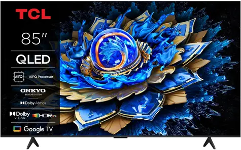 85" TCL 85T69C černá / Televize / QLED / 4K UHD / Google TV / Dolby Vision / HDMI 2.1