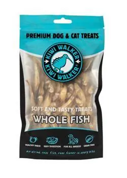 KIWI WALKER Vzduchem sušené rybky / Pamlsky pro psy / 100 g