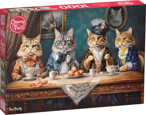 CHERRY PAZZI Puzzle Čajový dýchánek / 1000 dílků / 70 x 50 cm