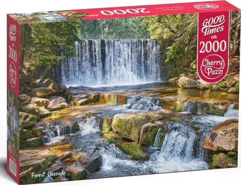 CHERRY PAZZI Puzzle Lesní kaskáda / 2000 dílků / 100 x 70 cm
