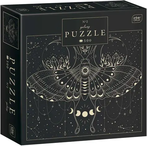 INTERDRUK Puzzle Galaxy: Měsíční motýl / 500 dílků / 47 × 33 cm