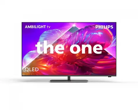 65" Philips 65PQS9001/12 The One šedá / Televize / QLED / Ambilight / Otočný stojan / 4K UHD / 120Hz