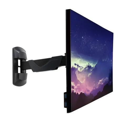 Lindy 40713 černá / Držák monitoru / VESA 75×75, 100×100 mm / do 26" / nosnost 20 kg / rotace 180°