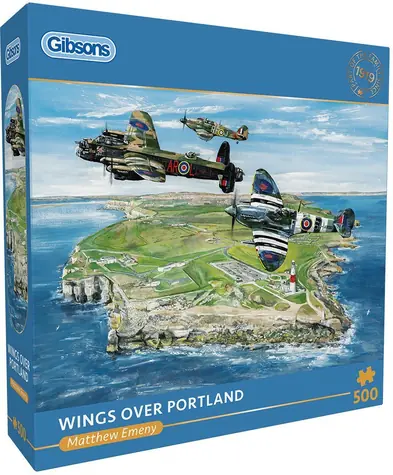 GIBSONS Puzzle Křídla nad Portlandem / 500 dílků / 49 x 34 cm