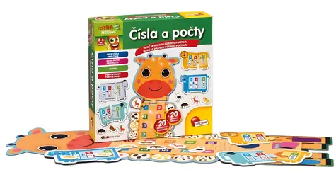 LISCIANI Baby puzzle Čísla a počty / Vkládací puzzle / od 3 let
