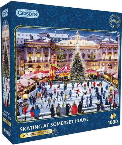 GIBSONS Puzzle Bruslení u Somerset House / 1000 dílků / 68 × 49 cm