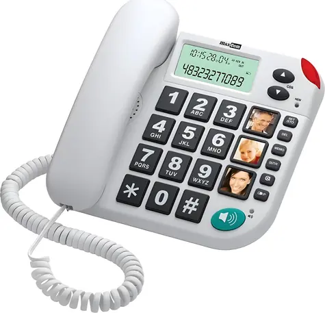 Maxcom KXT 480 bílá / Stolní telefon