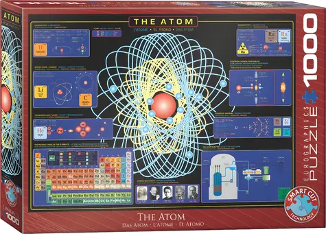EUROGRAPHICS Puzzle Atom / 1000 dílků / 67,63 x 48,89 cm