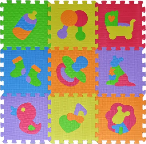 ORION Pěnové puzzle Hračky / 9 dílků / 28 x 28 cm / od 3 let