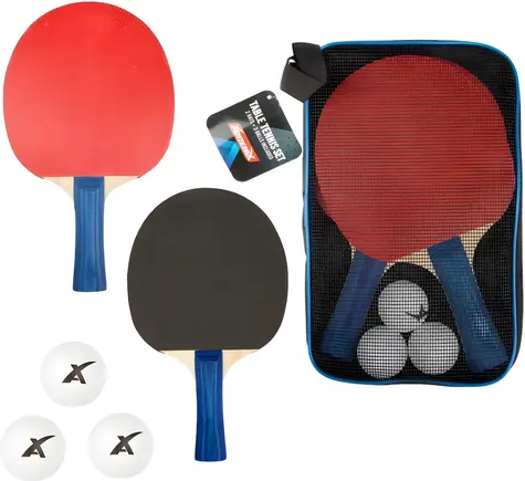 Dětská sada na stolní tenis / Sada na stolní tenis / 2 pálky / 3 míčky / s taškou
