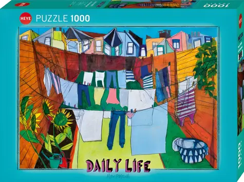 HEYE Puzzle Daily Life: Na dvorku / 1000 dílků / 70 x 50 cm