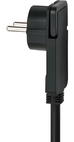Brennenstuhl prodlužovací kabel 4x zásuvka černá / Prodlužovací kabel / typ F / 2 m / vypínač