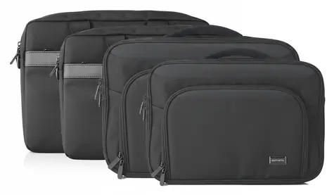 4smarts Target Eco Clamshell 15-16" černá / Brašna na notebook / pro notebooky do 16" / RPET materiál