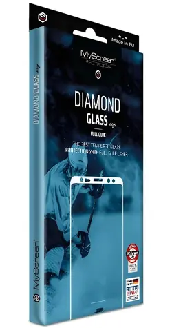 MyScreen Diamond Glass Edge FullGlue černá / Ochranné sklo / Realme 11 / 9H / Lepení přes celý displej