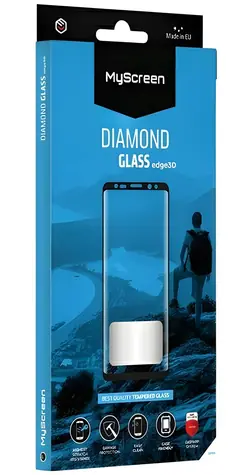 MyScreen Diamond Glass Edge3D Huawei P40 Pro černá / Tvrzené sklo / 3D / 9H / oleofobní vrstva
