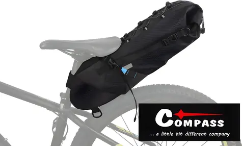 Compass Bike Brašna pod sedlo černá / Brašna pod sedlo / 10 l / voděodolná / 28x17x6 cm