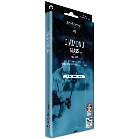 MyScreen DIAMOND GLASS edge Full Glue Oppo Reno8 Pro/Pro+ černá / Tvrzené ochranné sklo / 9H