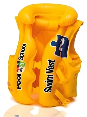 Intex 58660 Deluxe School žlutá / Plavecká vesta / 3-6 let / do 30 kg