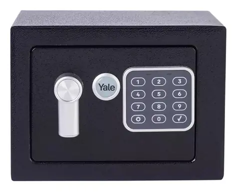 Trezor YSV Mini černý / Trezor / Kombinační zámek / Objem 3,8 l / Nástěnné i podlahové kotvení