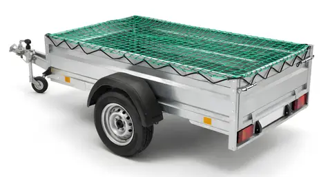 Sixtol TRAILER CARGO NET 4 zelená / Síť na přívěsný vozík / 1,5 x 3 m