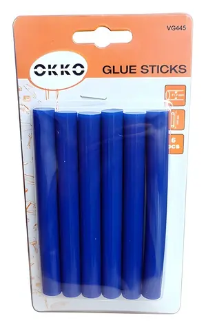 OKKO Lepicí tyčinky 6ks modré / Lepicí tyčinky / 11,2 x 100 mm