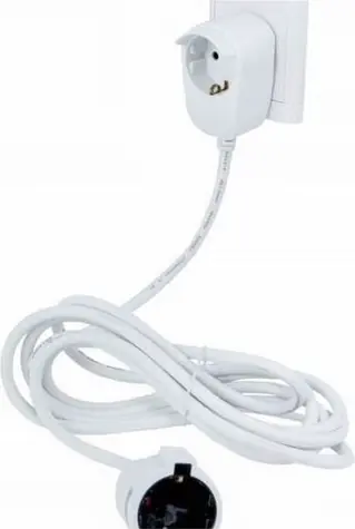 REV Powersplit bílá / Prodlužovací přívod / 230V / 5 m / bez vypínače